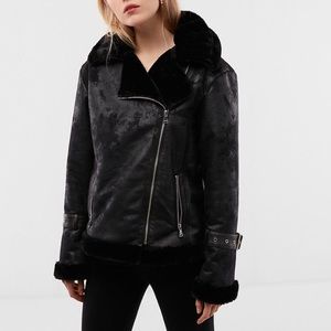 Black aviator jacket